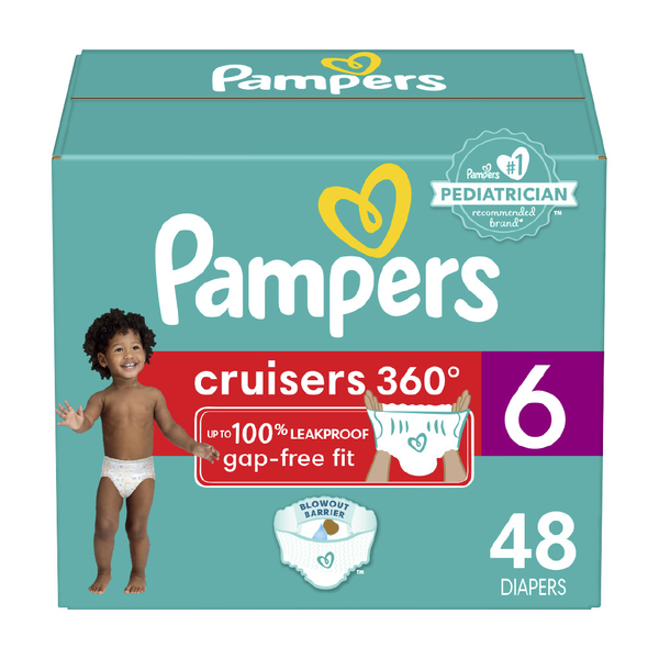 Diapers & Wipes Pampers Cruisers 360 Diapers Size 6 48 Count hero