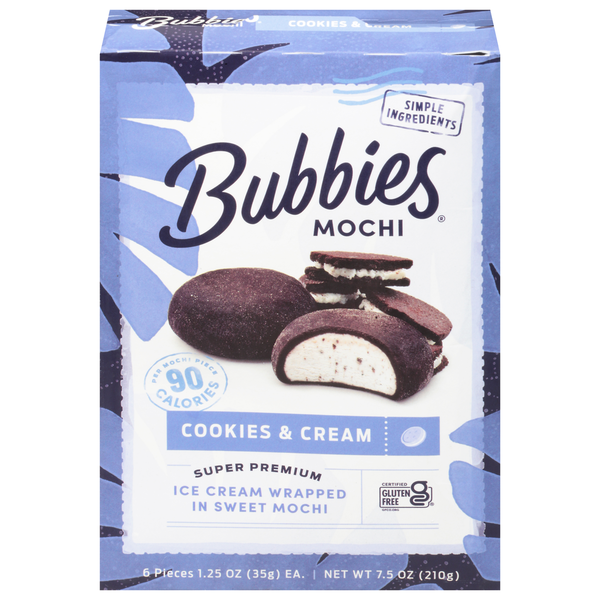 Frozen Dessert Bubbies Mochi, Cookies & Cream hero