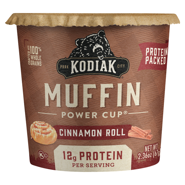 Doughs, Gelatins & Bake Mixes Kodiak Muffin, Cinnamon Roll hero