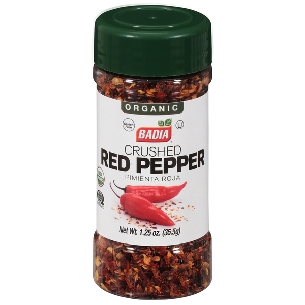 Mexican/Hispanic/Latino Foods Badia Spices Red Pepper, Organic, Crushed hero