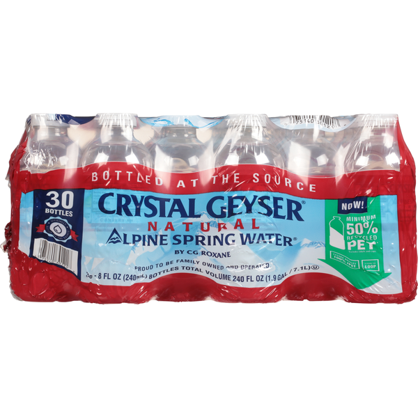 Water, Seltzer & Sparkling Water Crystal Geyser Alpine Spring Water, Natural hero