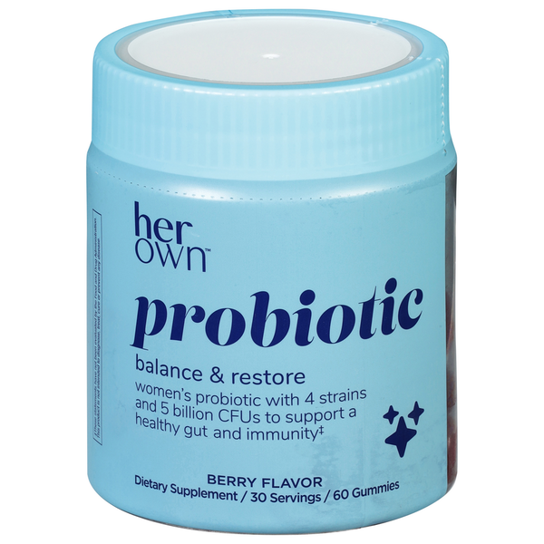 Her Own Probiotic, Gummies, Berry Flavor hero