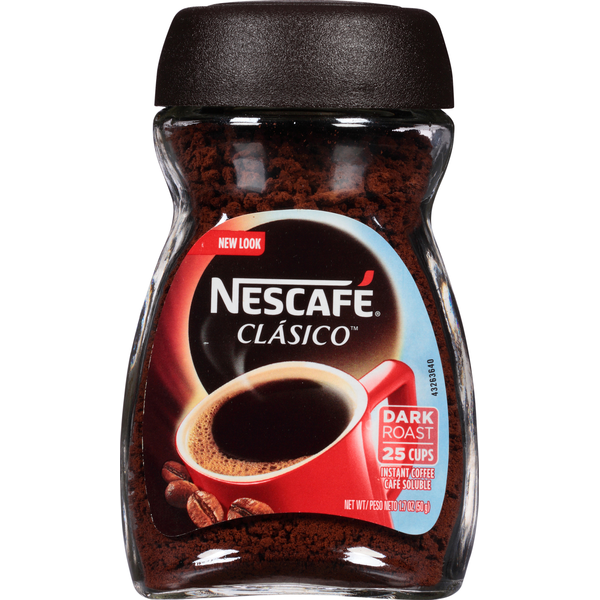 Coffee Grounds and Whole Beans NESCAFÉ Coffee, Instant, Dark Roast hero