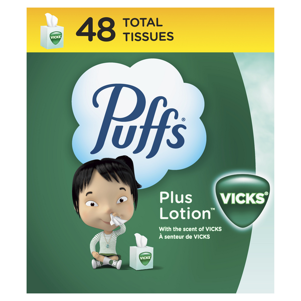 Refrigerated Pudding & Desserts Puffs Plus Lotion with the Scent of Vick's Facial Tissue hero