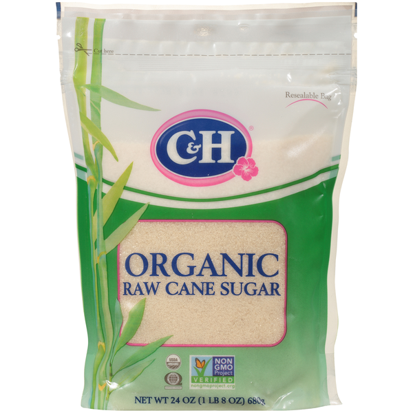 Baking Ingredients C&H Organic Raw Cane Sugar hero