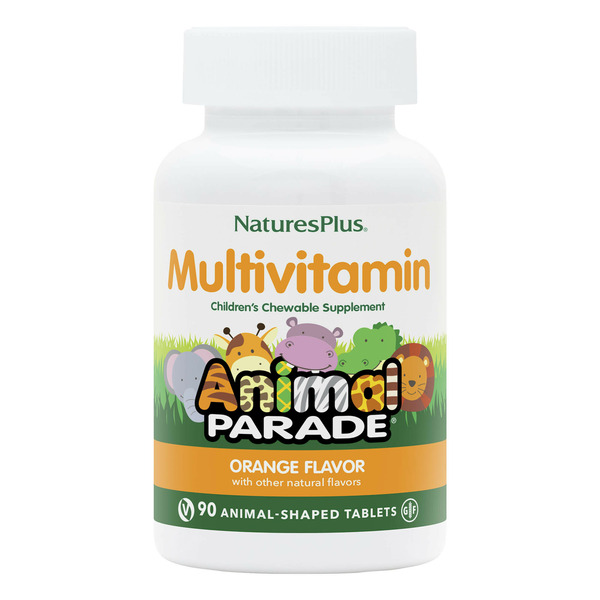 Supplement Combinations NaturesPlus Animal Parade Multivitamin Childrens Chewables, Orange hero