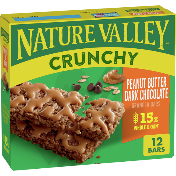 Energy & Granola Bars Nature Valley Peanut Butter Dark Chocolate Granola Bars hero