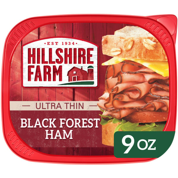 Packaged Lunch Meat Hillshire Farm Ultra Thin Sliced Lunchmeat, Black Forest Ham hero