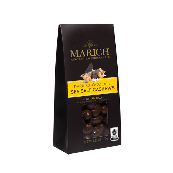 Candy & Chocolate MARICH Pancrafted Chocolates Dark Chocolate Sea Salt Cashews hero