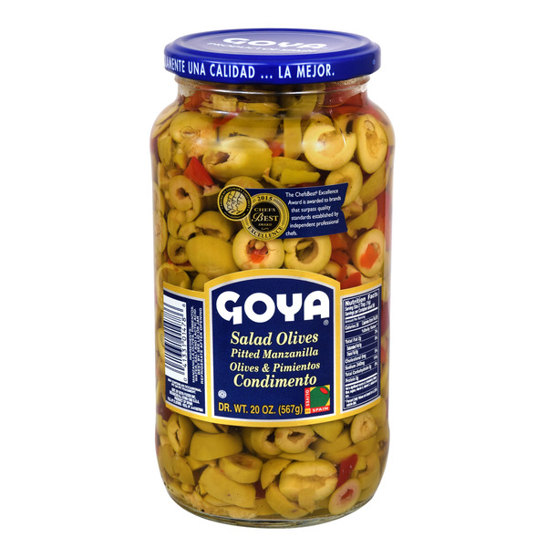 Pickled Goods & Olives Goya Salad Manzanilla Pitted Olives & Pimientos hero