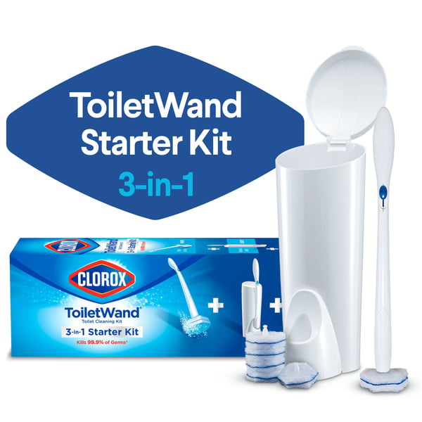 Cleaning Products and Supplies Clorox ToiletWand® Disposable Cleaning System, Storage Caddy and 6 Disinfecting Refills hero