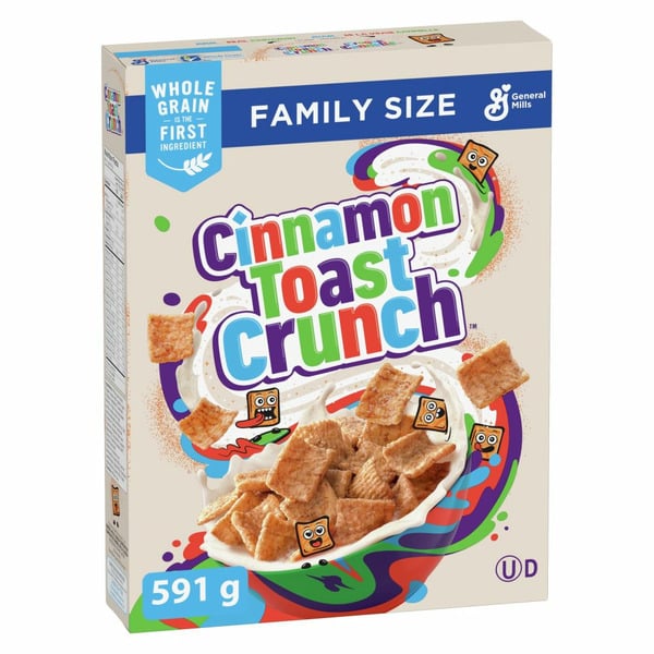 Energy & Granola Bars Cinnamon Toast Crunch Cinnamon Breakfast Cereal, Family Size, Whole Grains hero