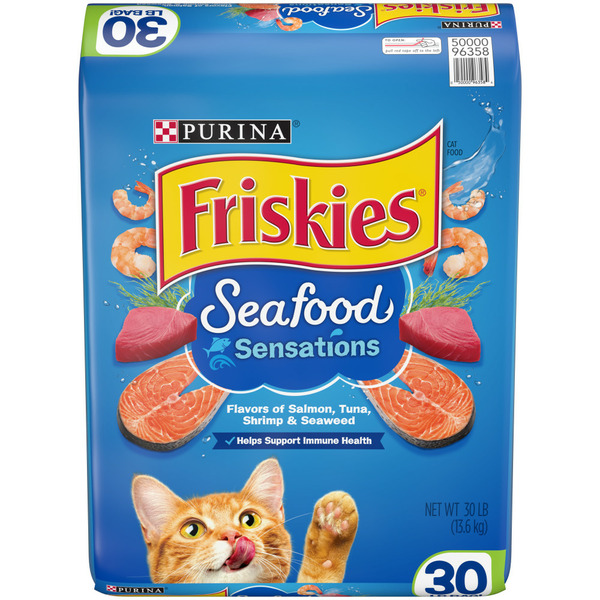 Cat Food & Care Purina Friskies Dry Cat Food, Seafood Sensations hero