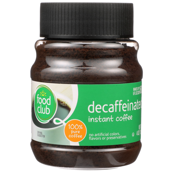 Coffee Food Club Decaffeinated 100% Instant Coffee hero