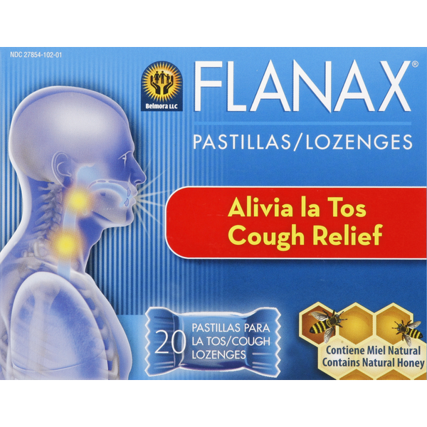 Cold, Flu & Allergy Flanax Lozenges, Cough Relief hero