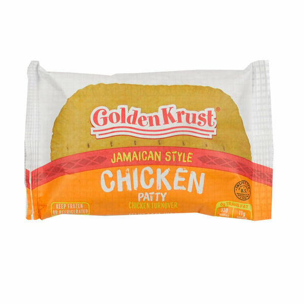 Frozen Foods Golden Krust Jamaican Style Chicken Patty hero