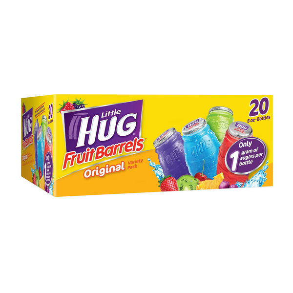 Juice & Nectars Little Hug Original Fruit Barrels, Variety Pack hero