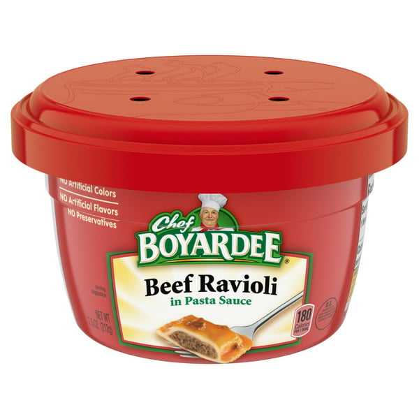 Canned Meals & Beans Chef Boyardee Beef Ravioli in Tomato & Meat Sauce hero