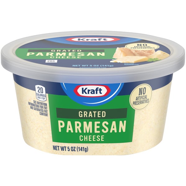 Packaged Cheese Kraft Grated Parmesan Cheese, . Tub hero