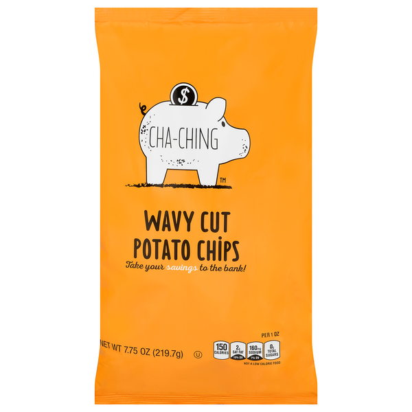 Chips & Pretzels Cha Ching Potato Chips, Wavy Cut hero