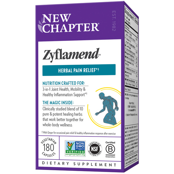 Vitamins & Minerals New Chapter Zyflamend, Herbal Pain Relief, Healthy Inflammation Response hero