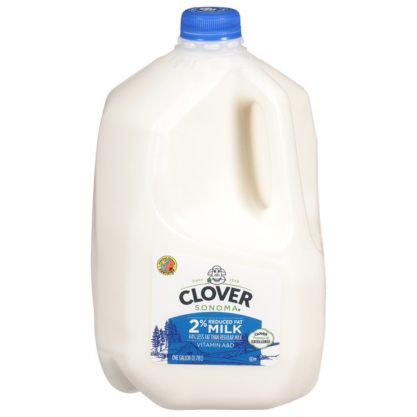 Milk Clover Sonoma Conventional Reduced Fat 2% Milk Gallon hero