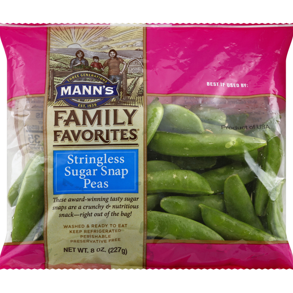 Packaged Vegetables & Fruits Mann's Sugar Snap Peas, Stringless hero