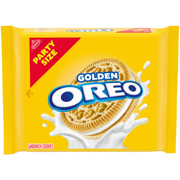 Cookies & Cakes Oreo Golden Sandwich Cookies, Party Size, hero