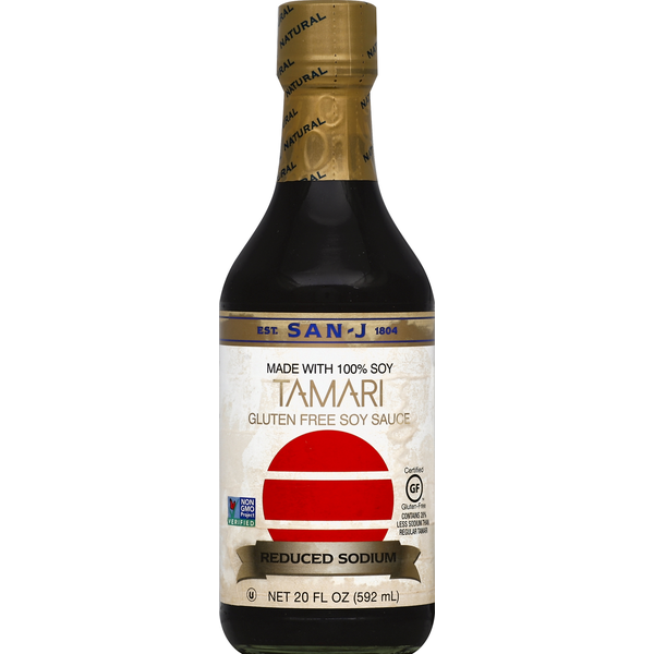 Condiments San-J Tamari, Reduced Sodium hero