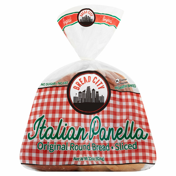 Bread Bread City Sliced Italian Panella Original Round Bread hero