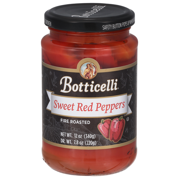 Canned & Jarred Vegetables Botticelli Sweet Red Peppers, Fire Roasted hero