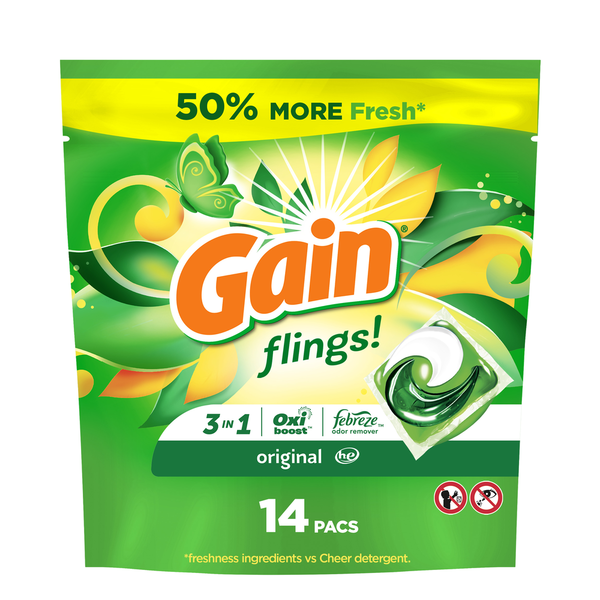 Laundry Care Gain Laundry Detergent Pacs, Original Scent hero