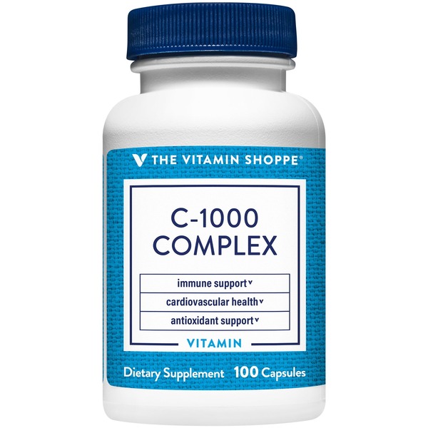 Vitamin C The Vitamin Shoppe Vitamin C-1000 Complex - 1,000 MG (100 Capsules) hero