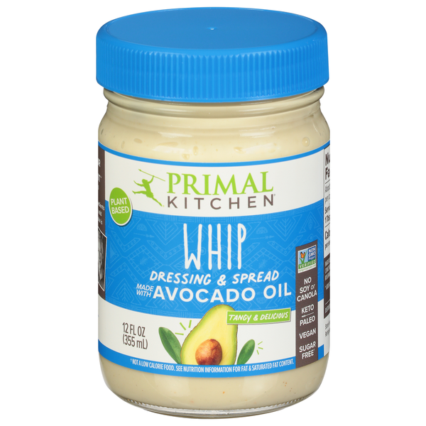 Primal Kitchen Dressing & Spread, Whip, Tangy & Delicious hero