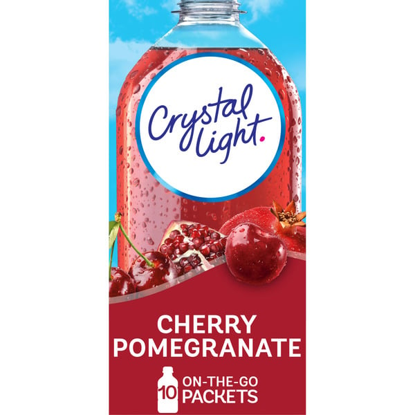 Drink Mixes Crystal Light Cherry Pomegranate Naturally Flavored Powdered Drink Mix hero