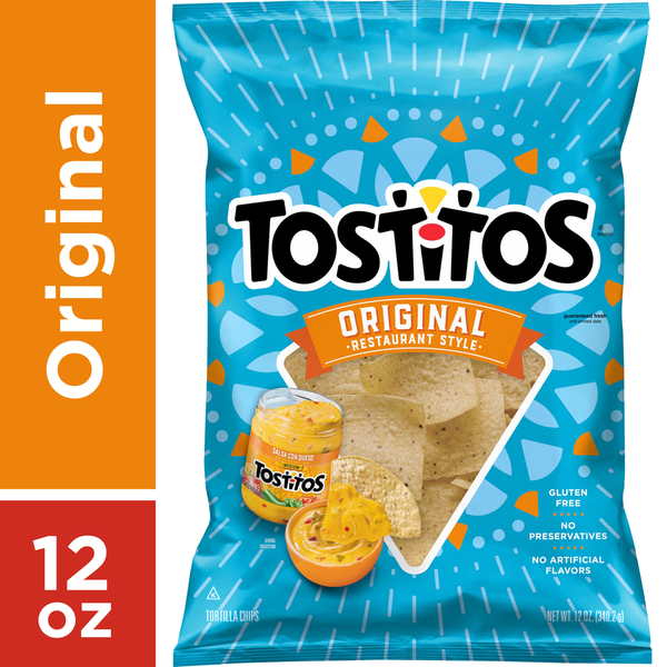 Chips & Pretzels Tostitos Tortilla Chips, Original Restaurant Style hero