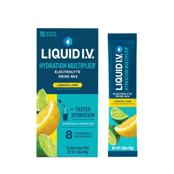 Energy & Sports Drinks Liquid I.V. Electrolyte Drink Mix, Lemon Lime hero