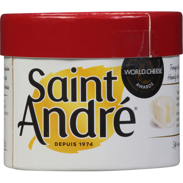 Specialty Cheeses Saint André Cheese, Soft-Ripened, Triple Creme hero