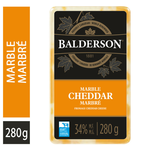 Packaged Cheese Balderson Marble Cheddar hero