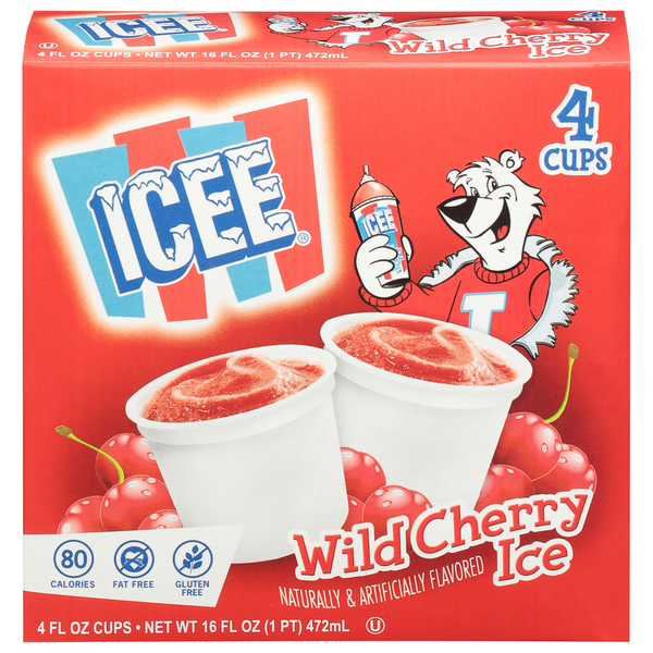 Ice Cream & Ice ICEE Wild Cherry Cups hero