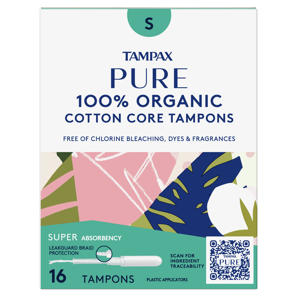 Feminine Care TAMPAX Pure Tampons Super Absorbency hero