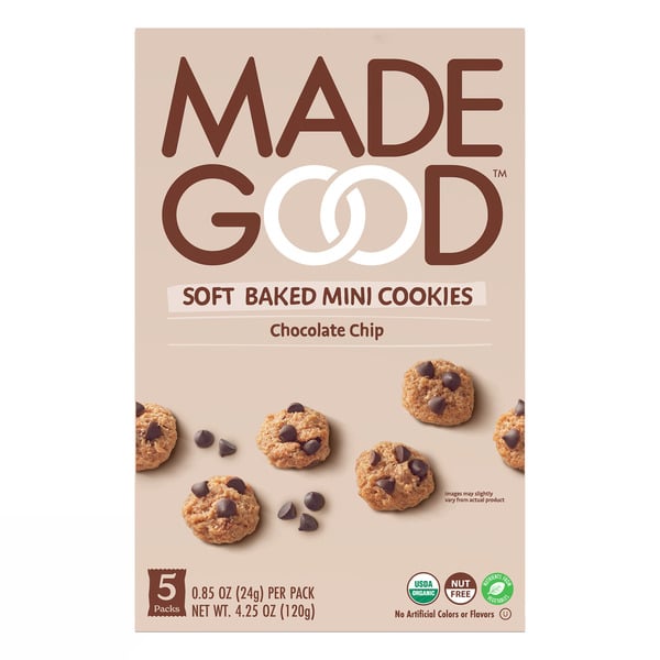 Cookies & Cakes MadeGood Chocolate Chip Soft Baked Mini Cookies hero