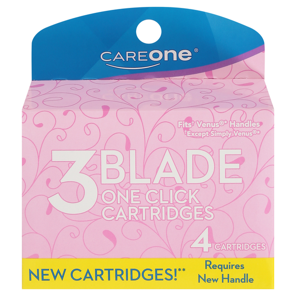 Shave Needs CareOne 3 Blade One Click Cartridges hero