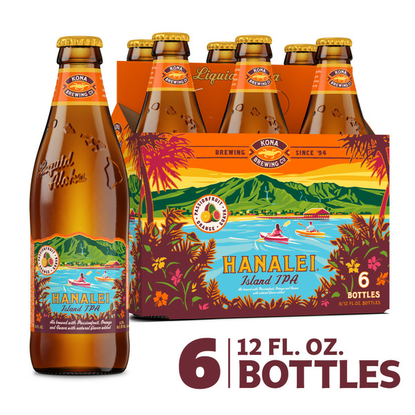 Craft Beer Kona Brewing Co. Hanalei Island IPA Beer hero