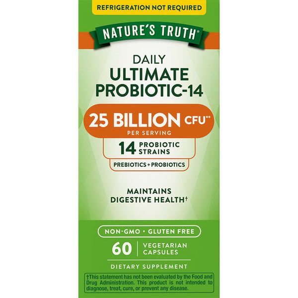 Digestion Nature's Truth Ultimate Probitoic-14, 25 Billion CFU Capsules hero