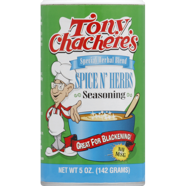 Spices & Seasonings Tony Chachere's Seasoning, Spice N' Herbs hero