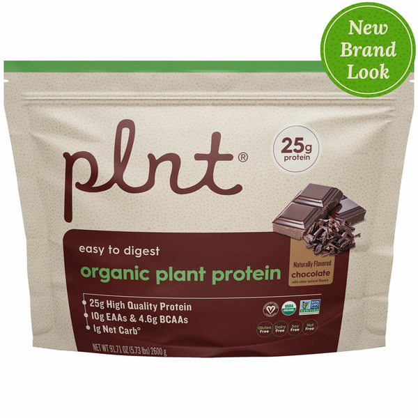 Whey Protein Plnt Organic Chocolate Plant Protein Powder hero