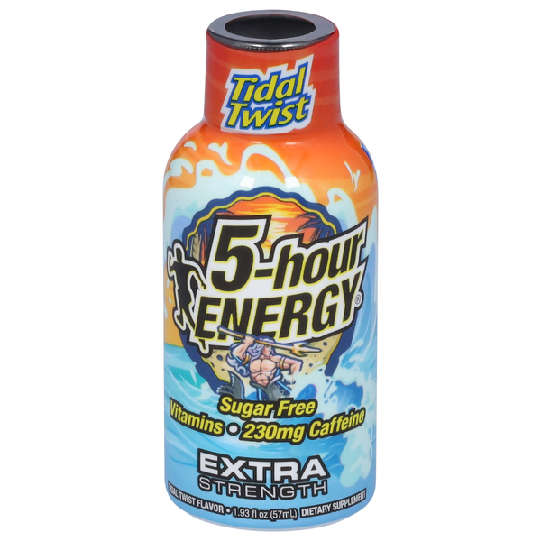 5-hour ENERGY Energy Shot, Sugar Free, Extra Strength, Tidal Twist Flavor hero