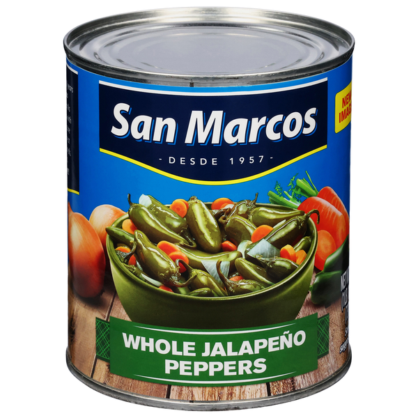 Latino Foods San Marcos Jalapeno Peppers, Whole hero