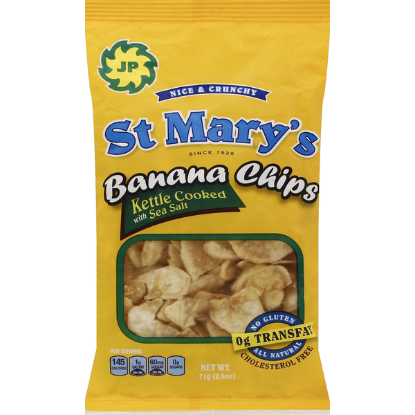 Fruit & Vegetable Snacks JP St. Mary's Banana Chips hero